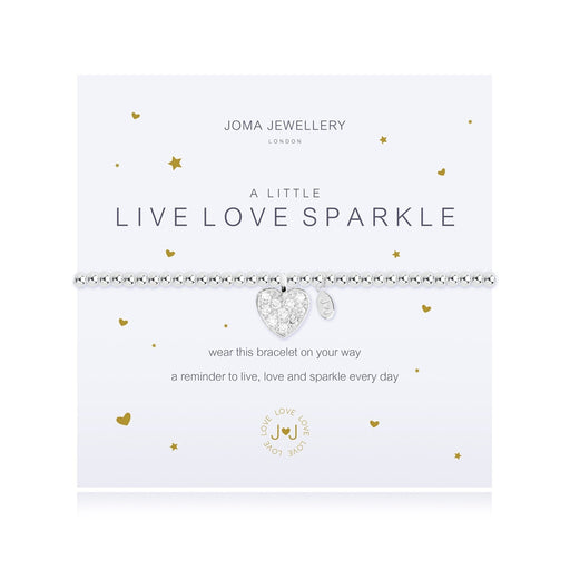 A LITTLE LIVE, LOVE, SPARKLE BRACELET - Bumbletree Ltd