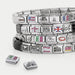 NOMINATION Classic Silver Rows with Black CZ Double Charm - Bumbletree Ltd