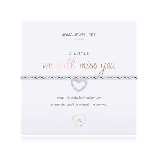 A LITTLE WE WILL MISS YOU BRACELET - Bumbletree Ltd