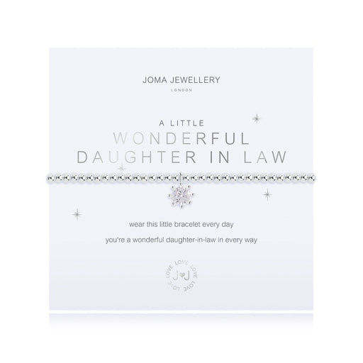 A LITTLE WONDERFUL DAUGHTER IN LAW BRACELET - Bumbletree Ltd