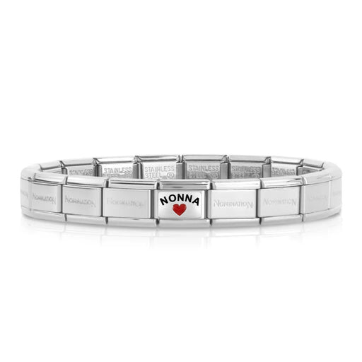 NOMINATION Classic Silver Nonna with Heart Charm - Bumbletree Ltd
