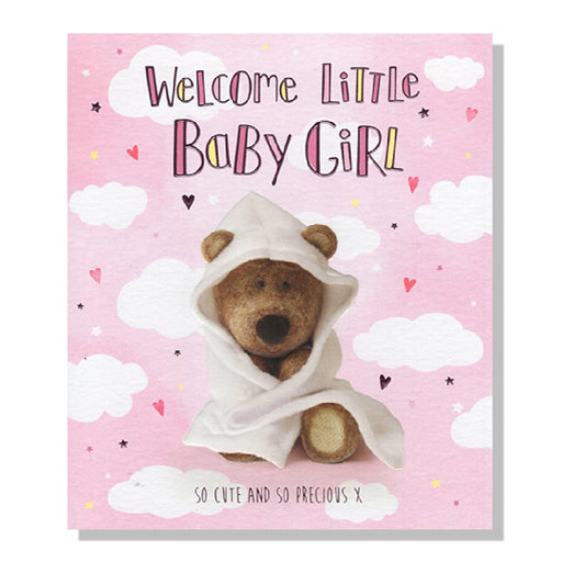 Welcome Baby Girl Card - Bumbletree Ltd