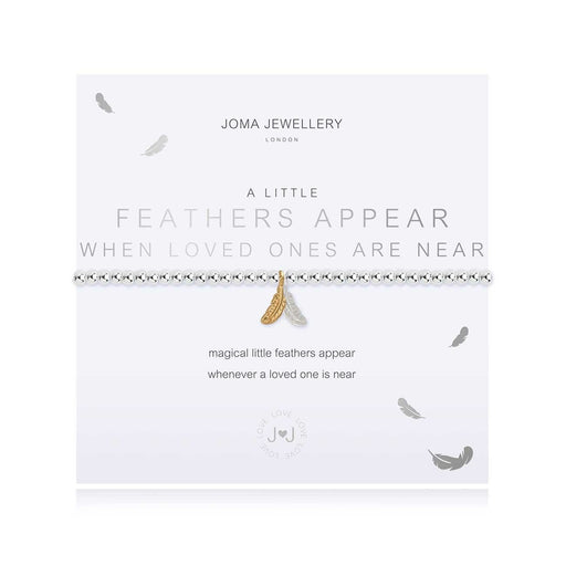 A LITTLE FEATHERS APPEAR WHEN LOVED ONES ARE NEAR BRACELET - Bumbletree Ltd