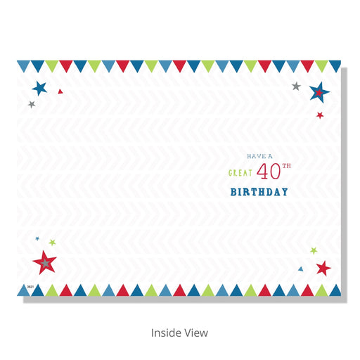 40th Birthday Card - Bumbletree Ltd