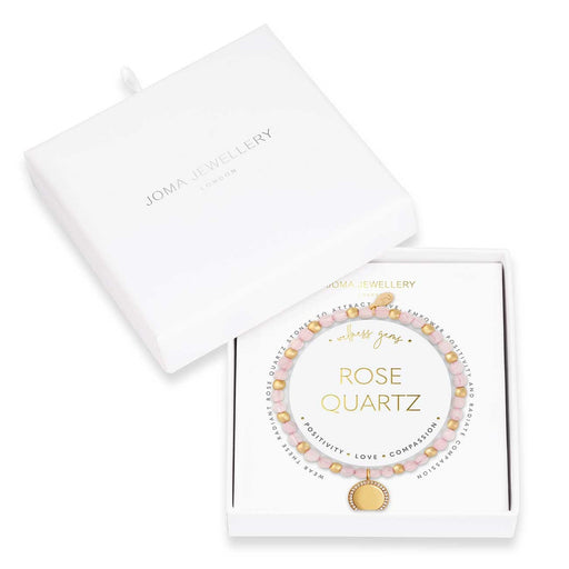 WELLNESS GEMS ROSE QUARTZ BRACELET - Bumbletree Ltd