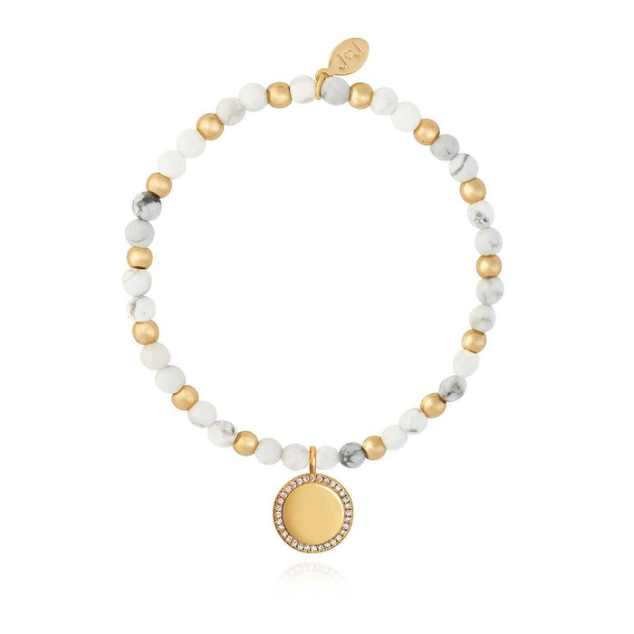 WELLNESS GEMS HOWLITE BRACELET - Bumbletree Ltd