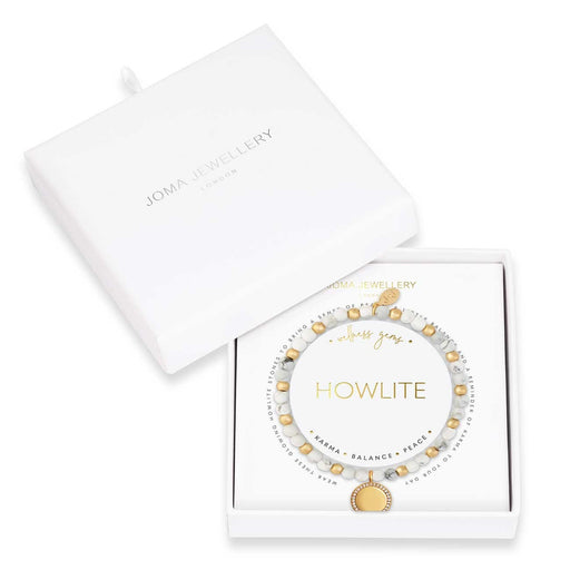 WELLNESS GEMS HOWLITE BRACELET - Bumbletree Ltd
