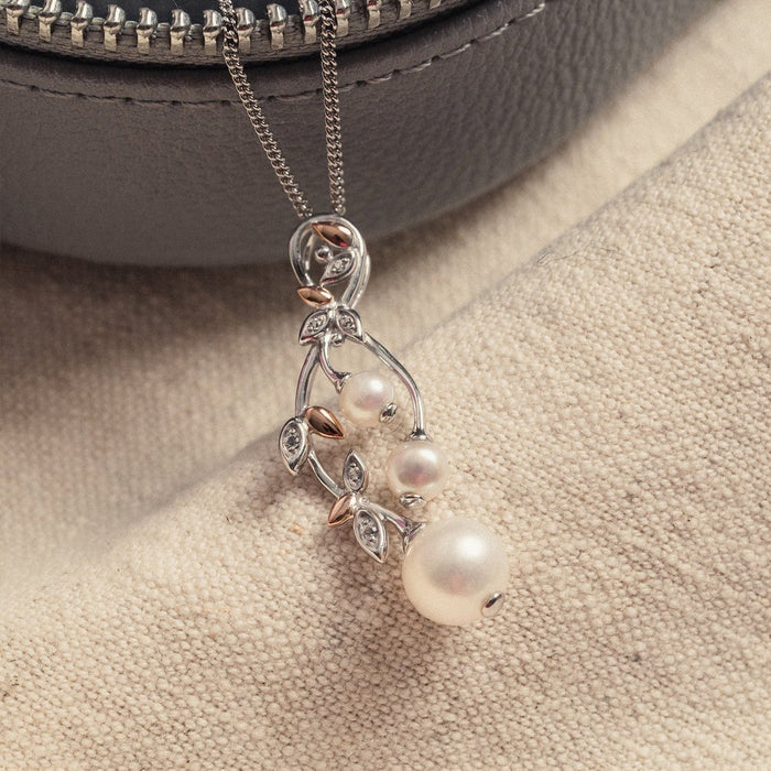 Lily of the Valley Pearl Pendant - Jewellery - Clogau - Bumbletree