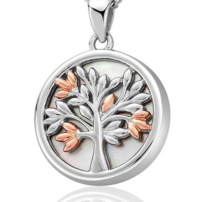 Tree Of Life White Mother Of Pearl Pendant - Jewellery - Clogau - Bumbletree