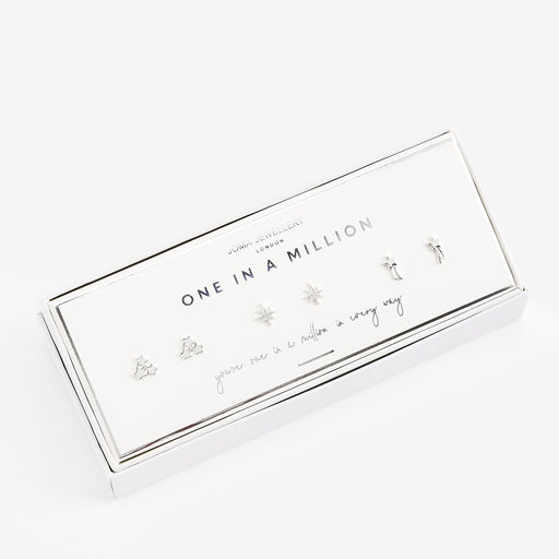 Occasion Earring Box 'One In A Million' Silver Set Of 3 - Bumbletree Ltd