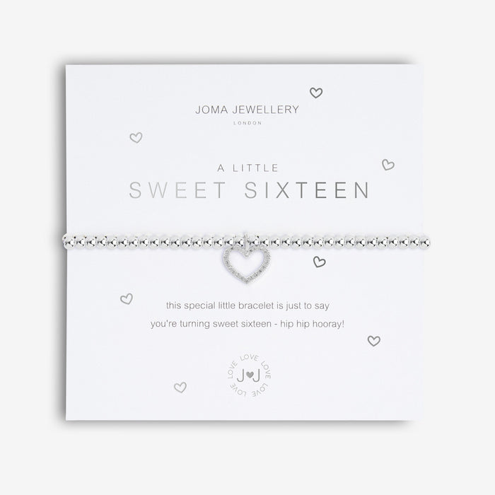 A Little 'Sweet Sixteen Bracelet Silver - Bumbletree Ltd