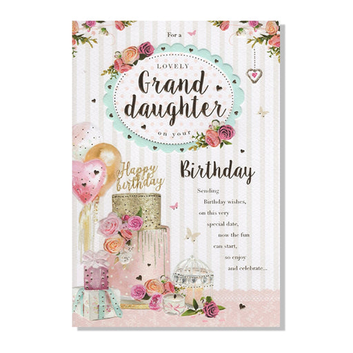 Lovely Granddaughter Birthday Card - Bumbletree Ltd