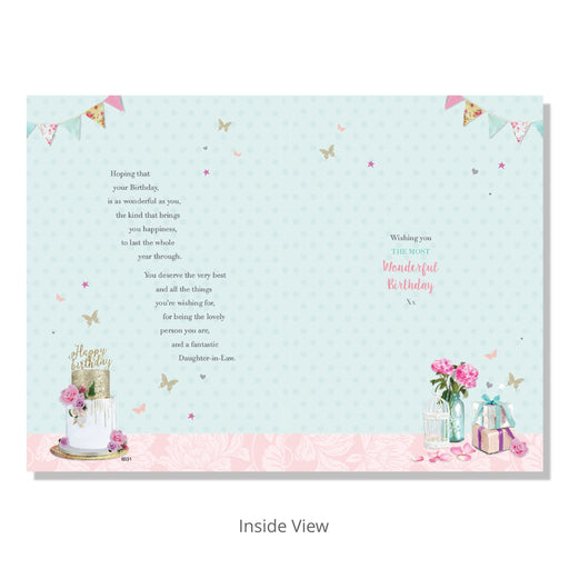 Lovely Daughter-in-Law Birthday Card - Bumbletree Ltd