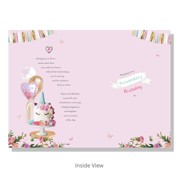 Lovely Niece Birthday Card - Bumbletree Ltd
