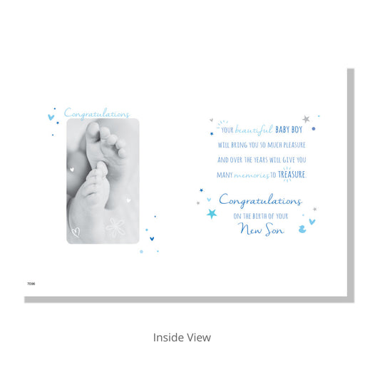 Baby Boy Birth Card - Bumbletree Ltd