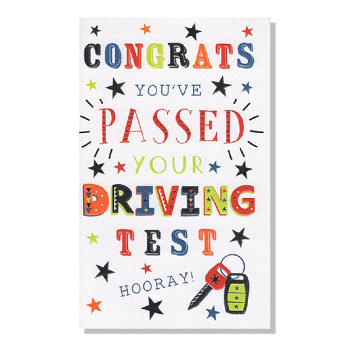 Congrats Driving Test Card - Bumbletree Ltd