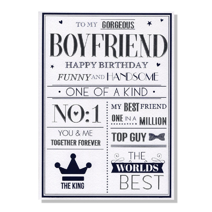 Boyfriend Birthday Card - Bumbletree Ltd