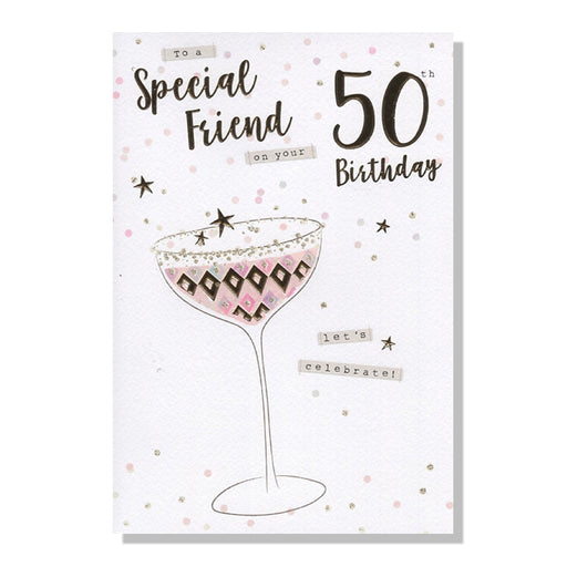 Friend 50th Birthday Card - Bumbletree Ltd