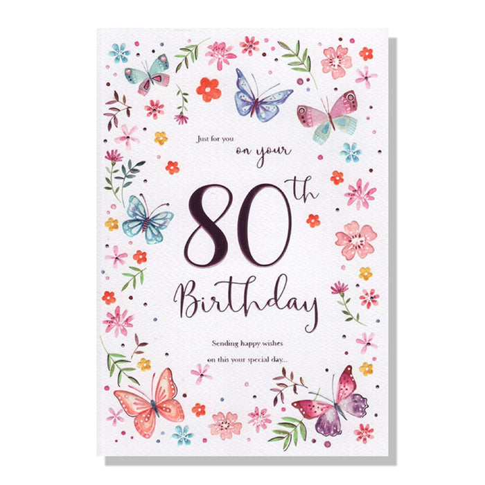 80th Birthday Card - Bumbletree Ltd
