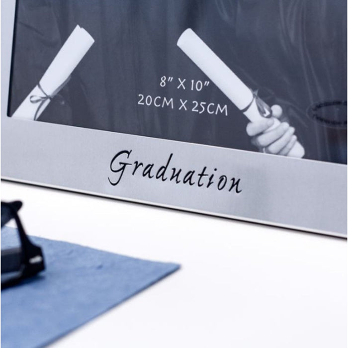 Graduation Silver Frame Graduation Two Tone Silver Plated Photo Frame - 8