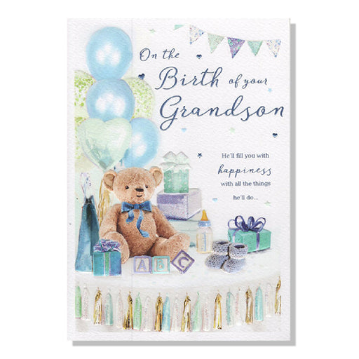 Grandson Birth Card - Bumbletree Ltd