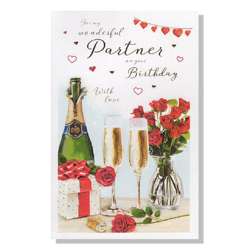 Wonderful Partner Birthday Card - Bumbletree Ltd