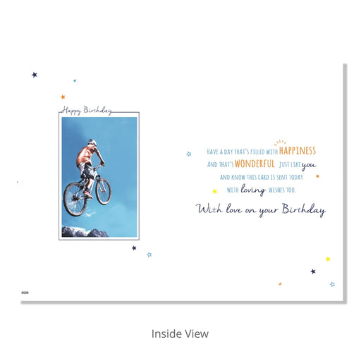 Special Grandson Bicycle Birthday Card - Bumbletree Ltd