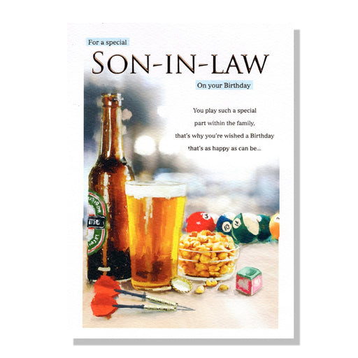 Special Son-in-Law Birthday Card - Bumbletree Ltd