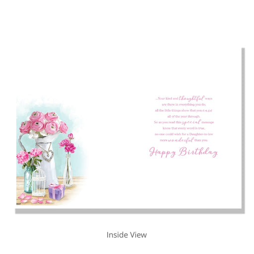 Daughter-in-Law Birthday Card - Bumbletree Ltd