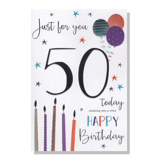 50th Birthday Card - Bumbletree Ltd