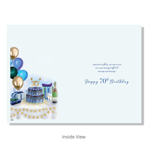 70th Birthday Card - Bumbletree Ltd