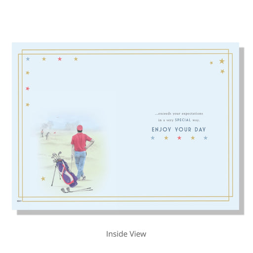 Golfer Uncle Birthday Card - Bumbletree Ltd