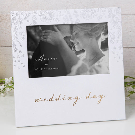 6" X 4" - PHOTO FRAME - WEDDING DAY - Bumbletree Ltd