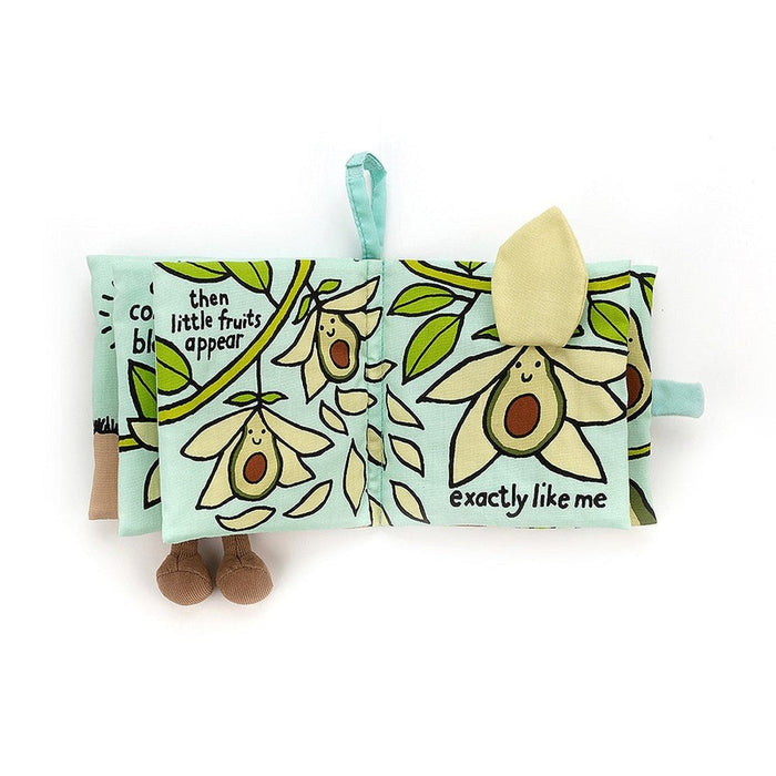 Jellycat Avocado Fabric Book - Plush - Jellycat - Bumbletree