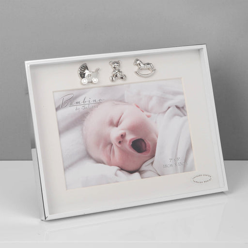 7" X 5" - THIN SILVER PLATED PHOTO FRAME - Bumbletree Ltd