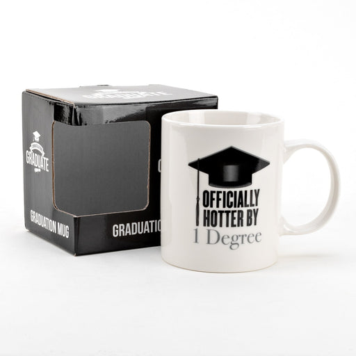Officially Hotter By 1 Degree Graduation Mug - Gifts - Bumbletree - Bumbletree