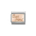 NOMINATION Classic Rose Gold Best Friend Plate Charm - Bumbletree Ltd