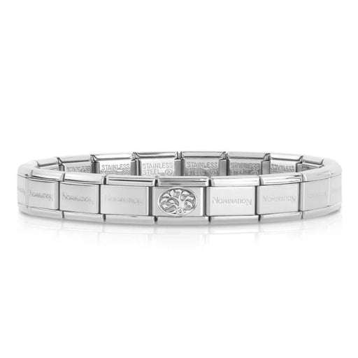 NOMINATION Classic Silver & White CZ Tree of Life Charm - Bumbletree Ltd