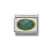 NOMINATION Classic Gold and Green Agate Charm - Bumbletree Ltd