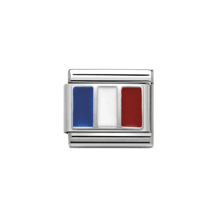 NOMINATION Classic Silver France Flag Charm - Charms - Nomination - Bumbletree