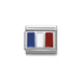 NOMINATION Classic Silver France Flag Charm - Charms - Nomination - Bumbletree