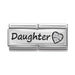 NOMINATION Classic Silver & CZ Daughter Heart Double Charm - Bumbletree Ltd