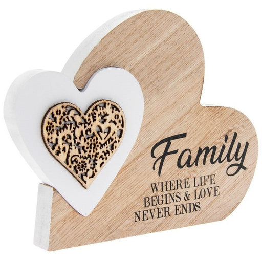 Family Life & Love Sentiments Plaque - Bumbletree Ltd