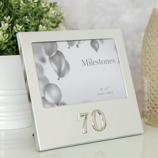 6" X 4" - BIRTHDAY FRAME WITH 3D NUMBER - 70 - Bumbletree Ltd