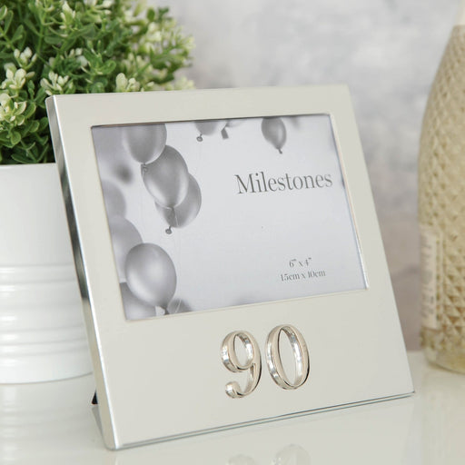 6" X 4" - BIRTHDAY FRAME WITH 3D NUMBER - 90 - Bumbletree Ltd