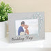 6" X 4" - GLASS & CRYSTAL FRAME - WEDDING DAY - Bumbletree Ltd