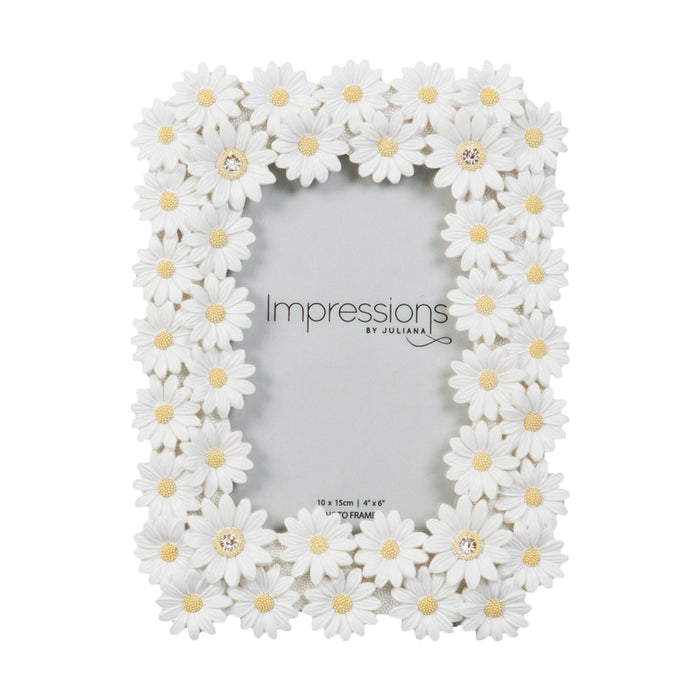 4" X 6" - FLORAL DAISY PHOTO FRAME - Bumbletree Ltd