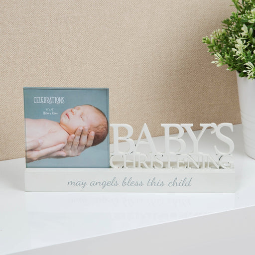 4" X 4" - PHOTO FRAME - CHRISTENING - Bumbletree Ltd