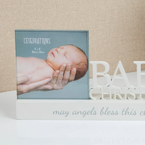 4" X 4" - PHOTO FRAME - CHRISTENING - Bumbletree Ltd