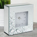 MIRROR GLASS MANTEL CLOCK WITH LARGE CRYSTALS - Bumbletree Ltd